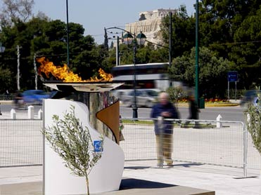 Athens Panathenean Stadium - Olympic Flame 2004